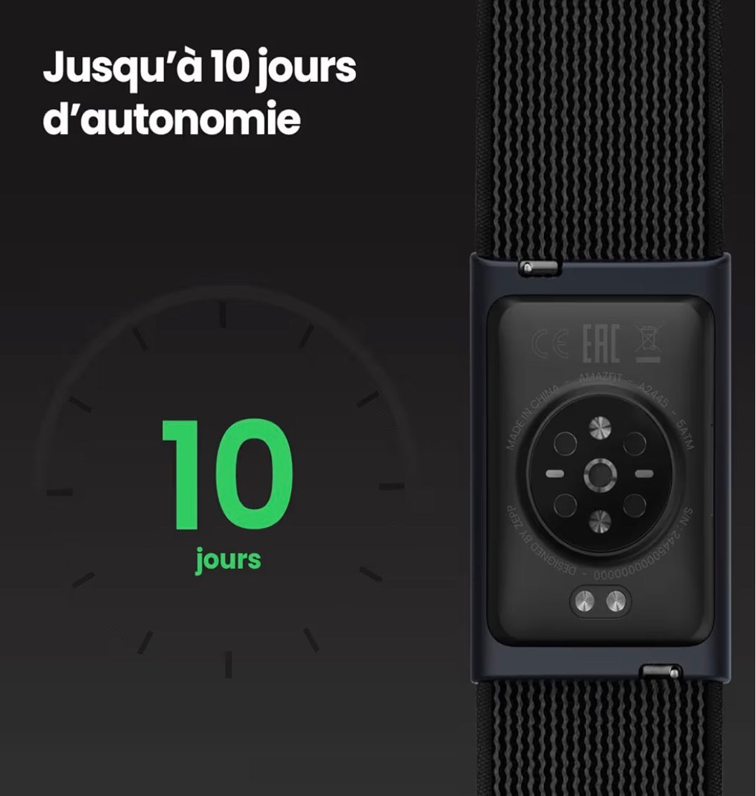 Bracelet Connecté Axefit Helio – Suivi Santé & Performance 24/7, Jusqu’à 10 Jours d’Autonomie